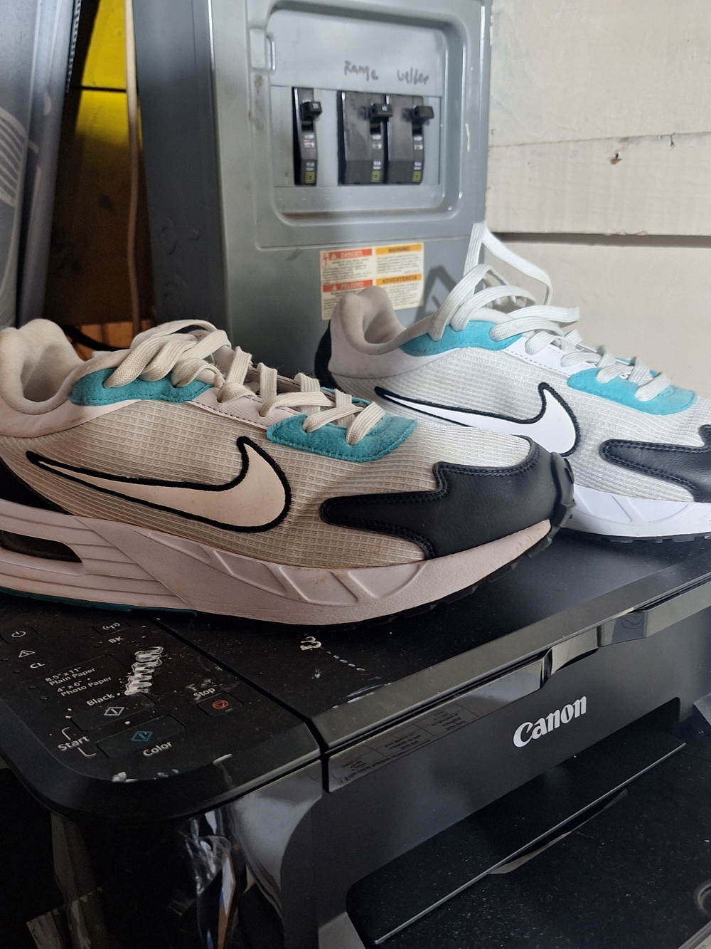 Nike White, Teal & Black Air Max 2090 Low-Top Sneakers